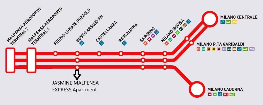 Апартаменты Jasmine Malpensa Express And Train To Milano Бусто-Арсизио Экстерьер фото